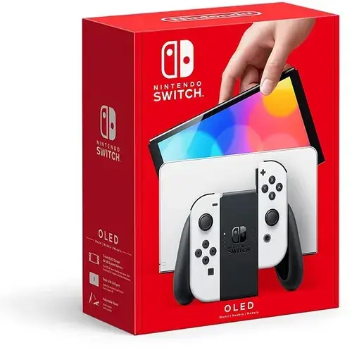 Nintendo Switch OLED Model Video Game Console with White Joy-Con  64 GB