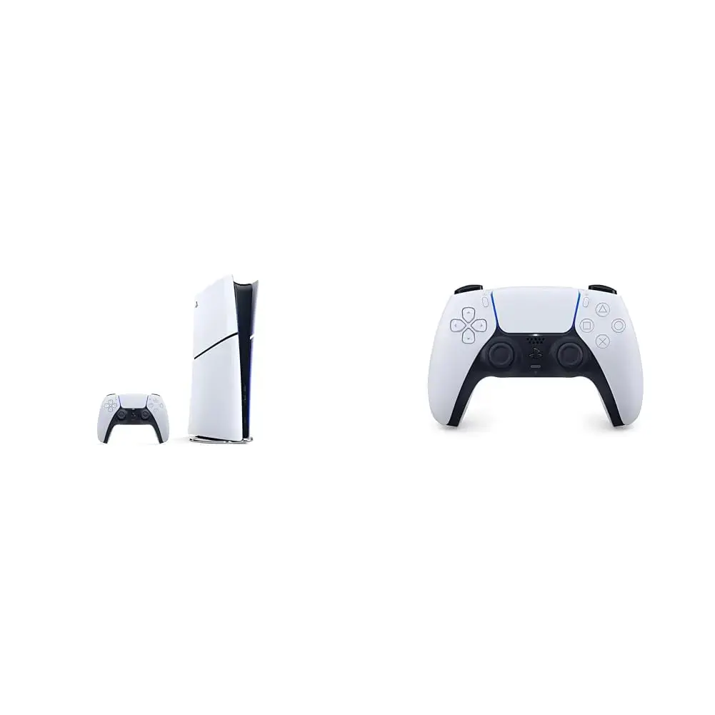 Bundle of PlayStation®5 Digital Edition (slim) + PlayStation DualSense® Wireless Controller - White