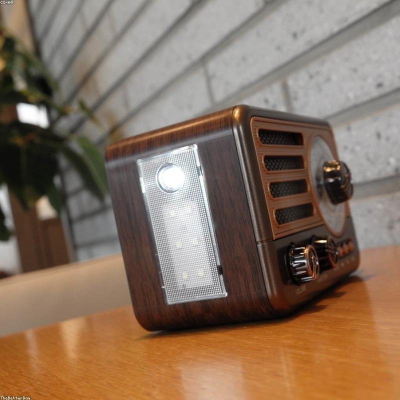 Retro Wood-Grain Bluetooth Speaker